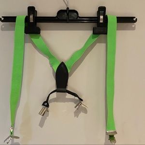 Neon Green Suspenders